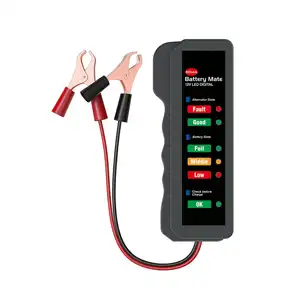 Mini 12V Digital Alternator Tester 6LED Luzes Detectar Display Car Ferramenta Auto Battery Tester Para Motocicleta Do Carro