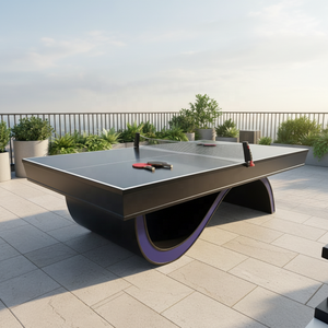 WANYAJU - Mesa de Juego Multifuncional Personalizada con Diseño Moderno, Mesa de <span class=keywords><strong>Billar</strong></span>, Futbolín y Air Hockey - Product Image 4