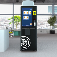 GJ711 Dispensador de Café de Autoservicio Rápido y Eficiente, Máquina Expendedora de Batidos de Proteínas con Doble Temperatura y Pago Móvil para Gimnasios y Centros de Fitness