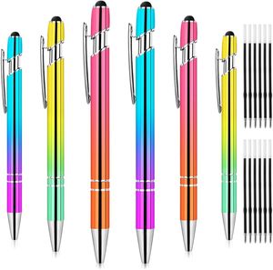 Bolígrafo de Aluminio con Punta Táctil y Color Degradado, 1.0 mm, Impresión Personalizada, Regalo Creativo al por Mayor - Product Image 2
