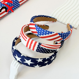 Diademas con la Bandera Estadounidense al por Mayor, Accesorio para el Cabello del 4 <span class=keywords><strong>de</strong></span> Julio, Día <span class=keywords><strong>de</strong></span> la Independencia, Diademas Patrióticas con Estrellas y Rayas para Regalos - Product Image 4