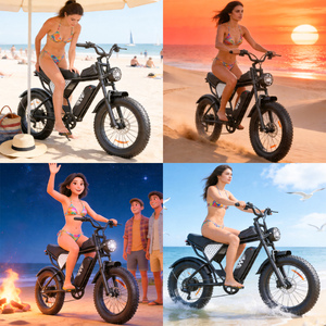 Warehouse Stock Ebike 48V Fatbike Fat Tire 20 Inch <b>Hub</b> Motor Mtb E Bike City Mountain Dirt for Adults Q20 US EU Warehouse in Sto - Product Image 6