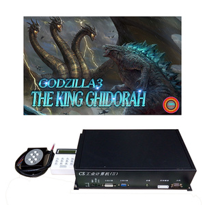 เครื่องเกมตกปลา 10 ผู้เล่น <span class=keywords><strong>100</strong></span> นิ้ว GODZILLA3 ราชา กิโดราห์ เกมตกปลาแบบมีเสถียรภาพ เกมโต๊ะตกปลา เกมล่าปลา - Product Image 1