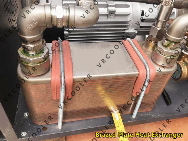 Water Glycol Plate Heat Exchanger Evaporator for R410A 3HP Refrigeration Compressor Heat Pump Chiller System