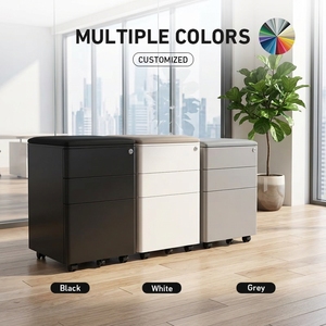 Armoire de classement mobile commerciale en acier avec tiroirs, verrouillage centralisé et pieds mobiles verrouillables - Product Image 5