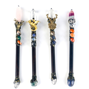 Baguette Magique en Cristal Naturel, Cristal de Guérison Feng Shui, Quartz Clair, Améthyste, Quartz Rose, Baguette Magique à Vendre - Product Image 1