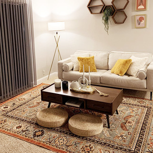 <span class=keywords><strong>Pouf</strong></span> artisanal de style japonais, couleur unie, avec design de fenêtre en baie style Bouddha, coussin <span class=keywords><strong>futon</strong></span> en paille et tapis de sol, élégant coussin de prière - Product Image 3