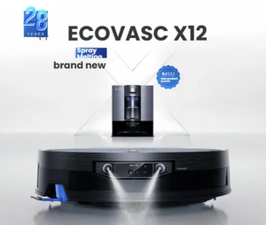 หุ่นยนต์ดูดฝุ่น ECOVACS DEEBOT X12 OmniCyclone LDS รุ่นดั้งเดิม พร้อมพลังดูด 22000Pa หุ่นยนต์ทำความสะอาดอัจฉริยะ ถูพื้น กวาดพื้น - Product Image 3