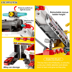 Jouet de déformation de pompe à eau de <span class=keywords><strong>camion</strong></span> de lutte contre l'incendie multifonction pour enfants avec son - Product Image 6