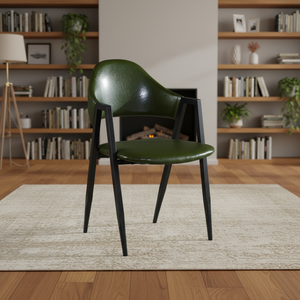 Sillas de Comedor Modernas de Alta Calidad Estilo Café Francés con Cojines de PU, Cuero Sintético y Madera para Hogar, Oficina, Apartamento o Restaurante - Product Image 4