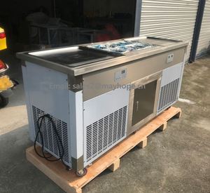 Nsf Chứng Nhận Hiệu Quả Cao Phẳng Pan Ngay Lập Tức Thái Lan Cán Kem Làm Thái Lan Con Lăn Chiên Kem Máy Cuộn - Product Image 3