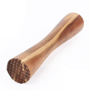 ANFO - Muddler Manual de Madera de Acacia de Doble Cabeza para Hielo Picado, Limón y Cócteles - Product Image 2