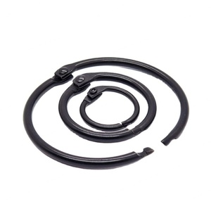 YIWANG Iron Black Binder Rings Loose <b>Leaf</b> Binding <b>Book</b> Rings for <b>Books</b> Binding - Product Image 2