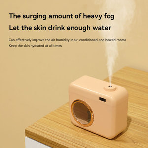 Nuevo diseño 400ml Usb ultrasónico Cool Mist escritorio hogar pequeña luz nocturna Cámara creativa modelado humidificador de aire - Product Image 4