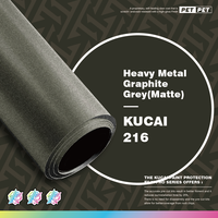 Autocollants complets pour carrosserie de voiture en PVC vinyle de haute qualité, autocollants amovibles, film gris graphite métallique (mat), film de protection pour voiture