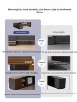 Bureau d'Ordinateur Moderne Style Simple en Panneaux de Bois MDF en Forme de L avec Meuble Latéral pour Bureau à Domicile