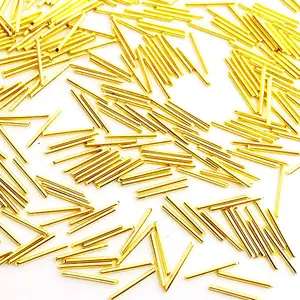 TSZS Japanischer Stil 3D Nagel Zubehör DIY Ultra dünne Stange Gold Silber Glitter Metall Aufkleber Teile Charm Studs