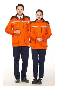 重型冬季保暖紫外印花高可见安全工作服夹克CE & ROHS认证户外工作服夹克 - Product Image 4