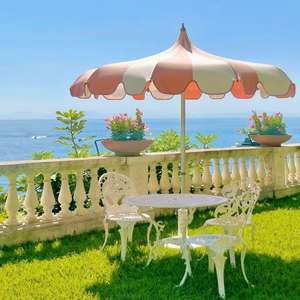 대형 야외 레스토랑 이벤트 뒷마당 UV50+ 파고다 우산 튼튼한 정원 비치 파라솔 노점용 양산 - Product Image 1