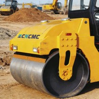 Rouleau compresseur à double tambour CNCMC TRD06, 6 tonnes, largeur de tambour 1320 mm, compresseur lourd pour projets de pavage en asphalte