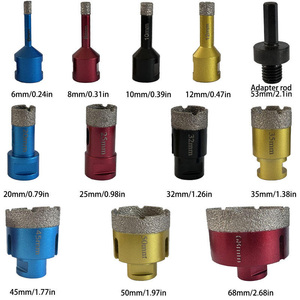 Bộ mũi khoan lỗ kim cương, mũi khoan lõi kim cương dùng cho máy cắt lỗ trên gạch, bê tông, đá, kính - Product Image 3