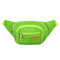 Sac banane unisexe multifonctionnel en tissu Oxford imperméable avec fermeture éclair, grande capacité, pour le sport et les activités professionnelles, idéal pour la course à pied