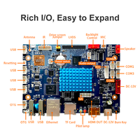 Rockchip RK3188 Placa BASE DE PANTALLA comercial Placa de desarrollo inteligente compatible con el sistema Android