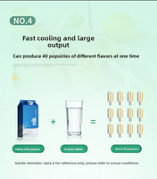 Nouvelle machine multifonctionnelle pour glaces et sucettes glacées avec support pour barquettes en papier, 3 saveurs, machine à crème glacée molle pour eau, lait et fruits