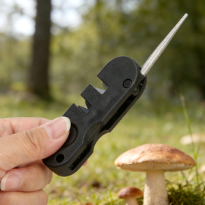 Afilador de Cuchillos Manual de Bolsillo, Plegable, de Doble Cara, con Piedra de Múltiples Granos, para Supervivencia en Campamentos al Aire Libre - Product Image 6