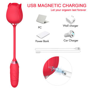 الأكثر مبيعًا لعبة هزازة على شكل زهرة وردية جهاز تدليك البظر هزاز للنساء - Product Image 4