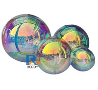 Grand ballon miroir gonflable en PVC réutilisable et durable, grosses boules brillantes imperméables pour la décoration