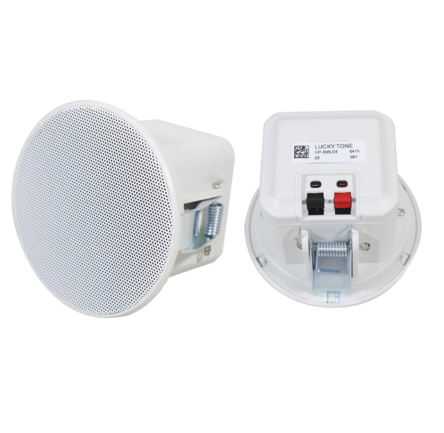 T 2.5 Inch PA Plastic Ceiling Loudspeakers 100v 8w Rimless Ceiling Speakers With 100V Line Transformer/Dome