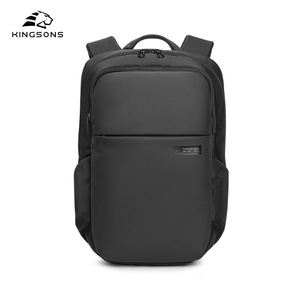 Kingsons Men's Business Laptop <b>Backpack</b> Black And Gray Water Resistant For Travel And <b>College</b> Use - Product Image 5