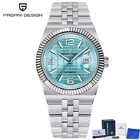 Montre Pagani Design PD-YS027 pour homme, quartz, acier inoxydable, cadran à aiguilles, aiguilles lumineuses, étanche 100 m