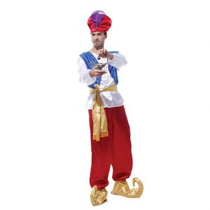 Disfraz de Aladino para Hombre, Disfraz de Príncipe Árabe para Halloween, Carnaval, Disfraces 4ourcostumes - Product Image 3