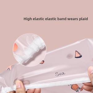 Gorro de Ducha EVA de Una Sola Capa, Moderno, con Estampado de Dibujos Animados, Alta Elasticidad e Impermeable, Excelente Estilo - Product Image 3