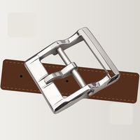 Boucle de ceinture Meetee BB241 40 mm en acier inoxydable 304, attache à ardillon amovible pour sangles en cuir pour hommes, accessoires de bricolage
