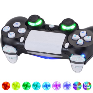 EXtremeRate Game Accessories Illuminated Dpad Thumbstick Trigger Home Face Button Joystick <b>Flash</b> <b>Light</b> Led Kit for PS4 Slim Pro - Product Image 3