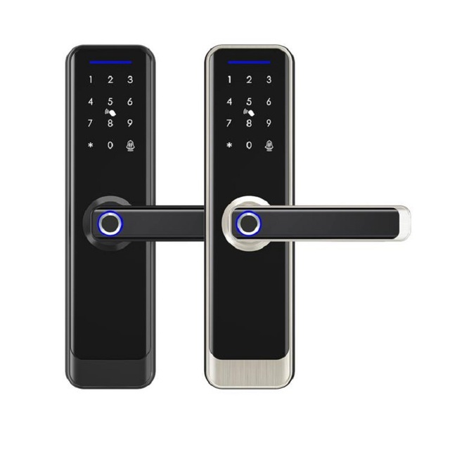 For Smart Fingerprint Digital Door Lock with Tuya Wi-Fi for Steel/Wood/Aluminum Doors 120 Fingerprint Capacity