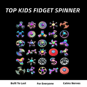 สปินเนอร์โลหะรุ้งหลากสี รุ่นใหม่ ขายดี ปี 2026 สำหรับเด็กและผู้ใหญ่ ช่วยคลายเครียด ลดความวิตกกังวล ของชำร่วยงานปาร์ตี้ ของขวัญ - Product Image 2