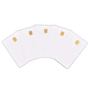 Spedizione gratuita contatto piccola carta IC con chip FM4442 SLE4442 carta stampata in PVC personalizzata carta cr80 in plastica