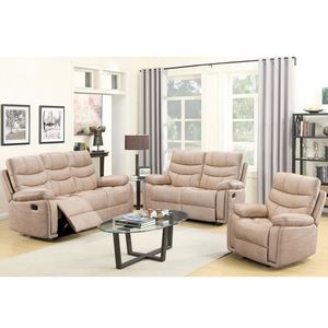 Sofá de Cuero de Lujo para Sala de Estar, Muebles para el Hogar de Alta Calidad, Sofá Clásico Reclinable Eléctrico, Juego de Sofás Seccionales - Product Image 6
