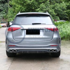 Pare-chocs pour <span class=keywords><strong>Benz</strong></span> 2020-2025 <span class=keywords><strong>GLE</strong></span> W167 Upgrade 2024 GLE53 AMG Kit de carrosserie Pare-chocs avant GT Grille Diffuseur avec échappement Fender Flare - Product Image 4