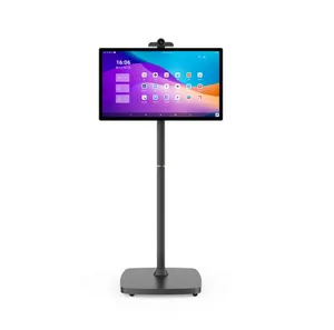 फ़्लोर स्टैंडिंग 24 27 32 इंच रोटेट टच स्क्रीन लाइव स्ट्रीमिंग का अध्ययन करने के लिए एलजी स्टैंड बाय मी टीवी पीसी मॉनिटर प्रदर्शित करता है