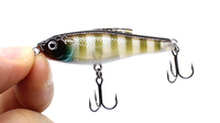 Leurre de pêche coulant en forme de crayon, 48mm 4.3g, mini leurre solide avec hameçons VMC, wobbler de pêche