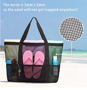เวียดนามโรงงานขายส่ง Beach Tote กระเป๋าตาข่ายกระเป๋าชายหาด9กระเป๋าชายหาดกระเป๋าของเล่น - Product Image 6