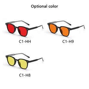 نظارات عصرية كلاسيكية TR90 بإطار بصري أصفر برتقالي بتصميم مخصص للنظارات مضادة للضوء الأزرق ومضادة للضوء - Product Image 4