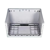 Conteneur en plastique pliable 600*400*340, boîte de rangement empilable, capacité de charge de 30 kg