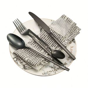 Juegos de Cubiertos de Lujo de Acero Inoxidable de Alta Calidad, Cuchillo, Tenedor y Cuchara para Hotel - Product Image 3