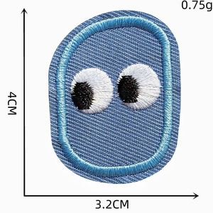 Cute Self Sticker Embroidery <b>Biscuit</b> Egg Patches for Decoration - Product Image 3